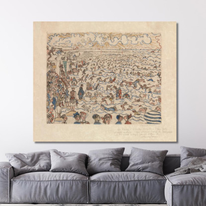 I Bagni Di Ostenda James Ensor jen91 quadro stampato su tela