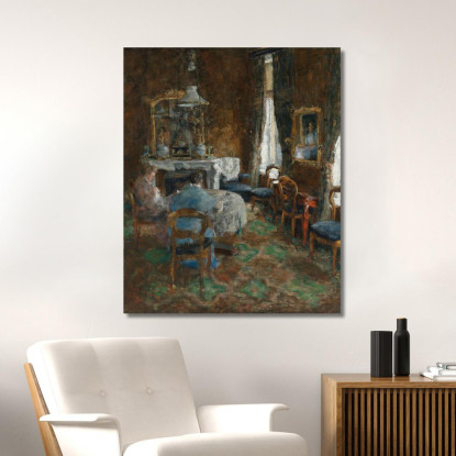 Il Salone Borghese James Ensor jen93 quadro stampato su tela
