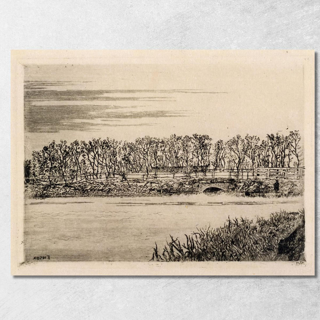 Il Ponte Nel Bosco A Ostenda James Ensor jen94 quadro stampato su tela Il Ponte Nel Bosco A Ostenda James Ensor jen94 quadro stampato su tela