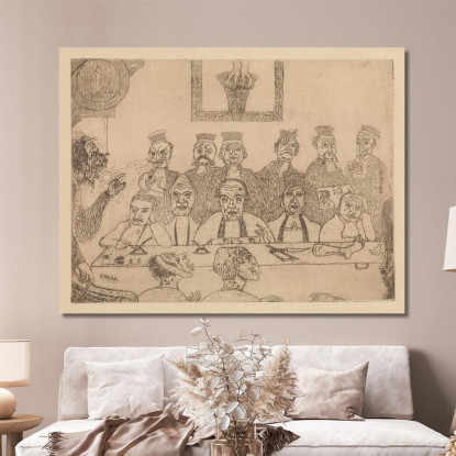 I Buoni Giudici James Ensor jen98 quadro stampato su tela