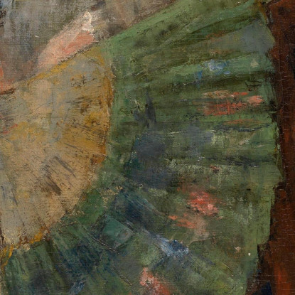La Dama Con Il Ventaglio James Ensor jen99 quadro stampato su tela