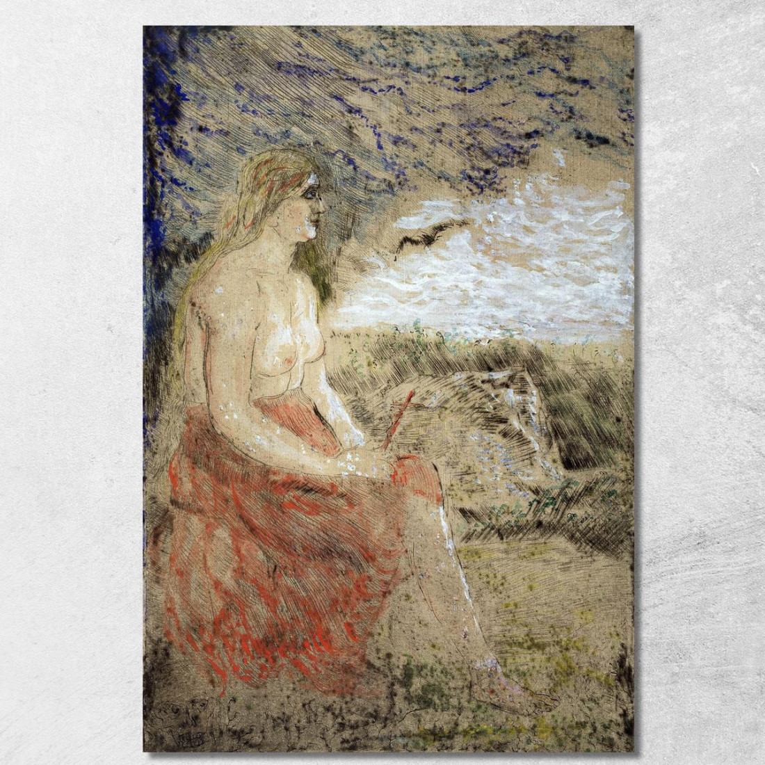 La Maddalena James Ensor jen100 quadro stampato su tela La Maddalena James Ensor jen100 quadro stampato su tela