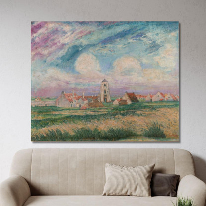 Veduta Di Mariakerke James Ensor jen115 quadro stampato su tela