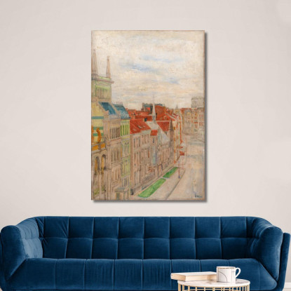 Veduta Della Van Iseghemlaan James Ensor jen116 quadro stampato su tela