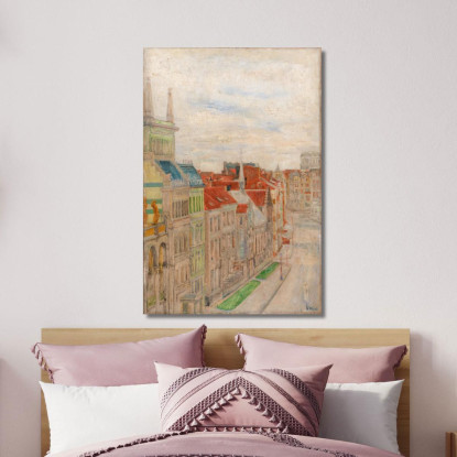 Veduta Della Van Iseghemlaan James Ensor jen116 quadro stampato su tela
