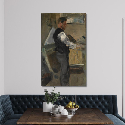 Willy Finch Nello Studio James Ensor jen118 quadro stampato su tela