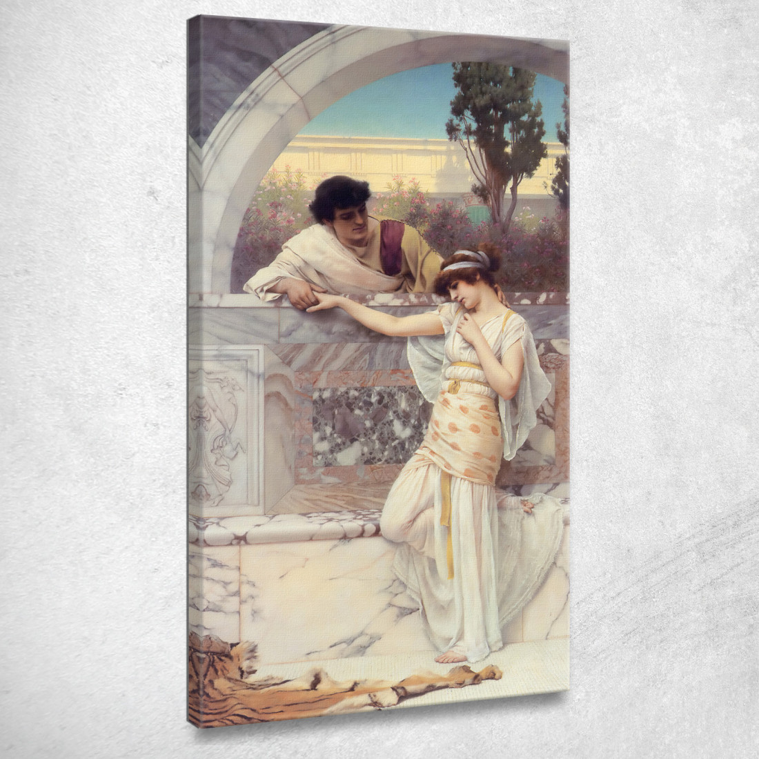 Sì O No Data John William Godward jwg94 quadro stampato su tela Sì O No Data John William Godward jwg94 quadro stampato su tela
