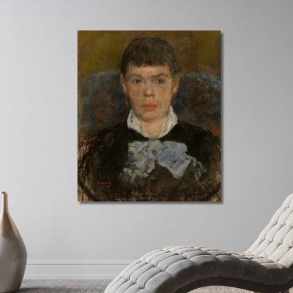 Donna Con Naso All'Insù James Ensor jen120 quadro stampato su tela