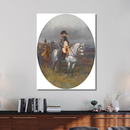 Napoleone A Cavallo Jean-Baptiste Édouard Detaille jbd23 quadro stampato su tela