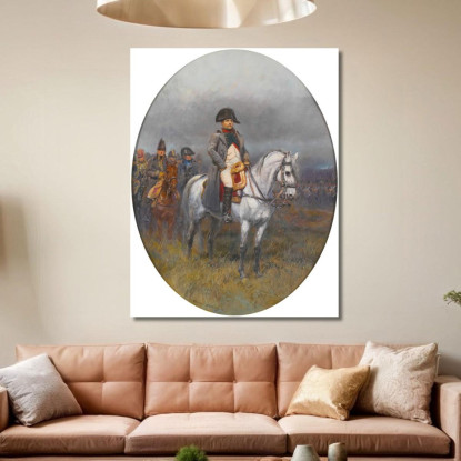 Napoleone A Cavallo Jean-Baptiste Édouard Detaille jbd23 quadro stampato su tela