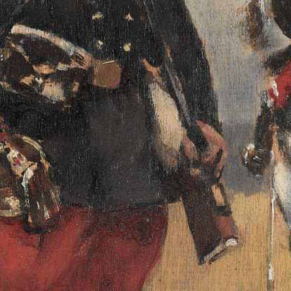 Soldati Jean-Baptiste Édouard Detaille jbd27 quadro stampato su tela