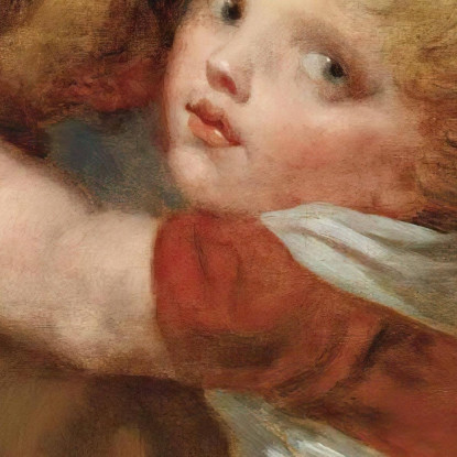 A Young Boy With A Dog Jean-Baptiste Greuze jbg3 canvas print