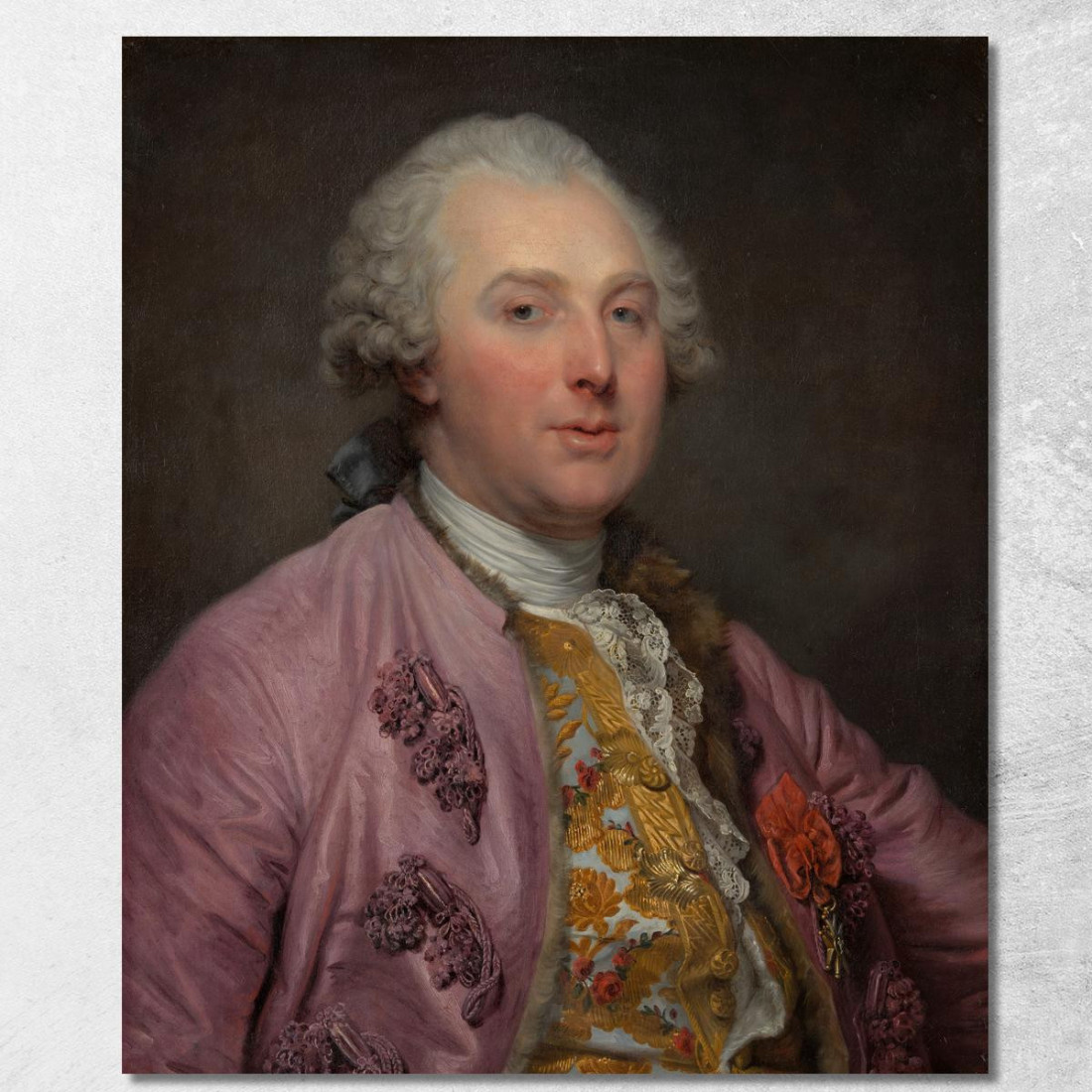 Charles Claude De Flahaut Comte D'Angiviller Jean-Baptiste Greuze jbg15 canvas print Charles Claude De Flahaut Comte D'Angiviller Jean-Baptiste Greuze jbg15 canvas print
