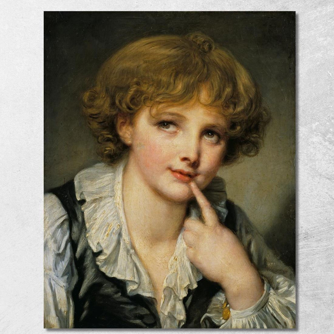 Head Of A Boy Jean-Baptiste Greuze jbg23 canvas print Head Of A Boy Jean-Baptiste Greuze jbg23 canvas print