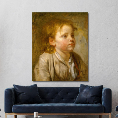 Head Of A Young Boy 2 Jean-Baptiste Greuze jbg24 canvas print