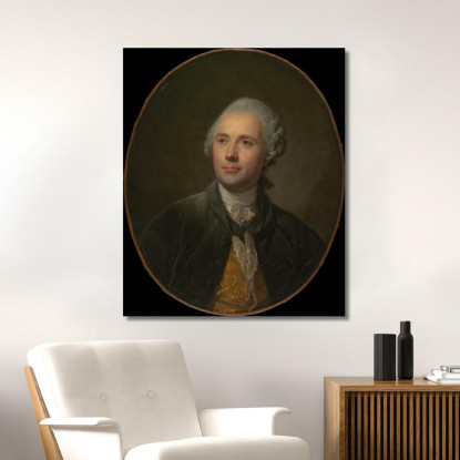 Jean Jacques Caffieri Jean-Baptiste Greuze jbg28 canvas print