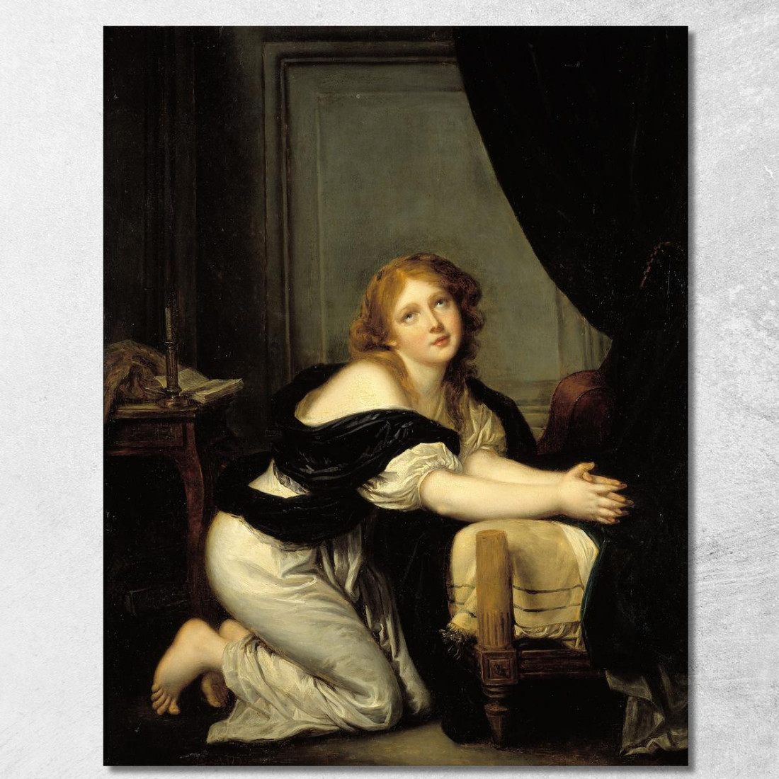 The Morning Prayer Jean-Baptiste Greuze jbg32 canvas print The Morning Prayer Jean-Baptiste Greuze jbg32 canvas print