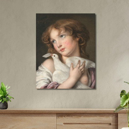 The Love Letter Jean-Baptiste Greuze jbg33 canvas print