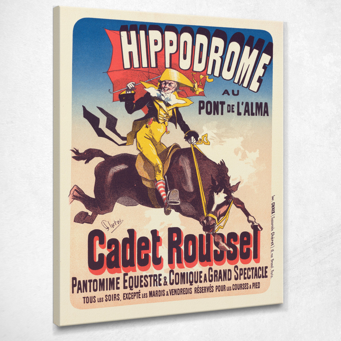 Il Cadetto Roussel Jules Chéret jch18 quadro stampato su tela Il Cadetto Roussel Jules Chéret jch18 quadro stampato su tela