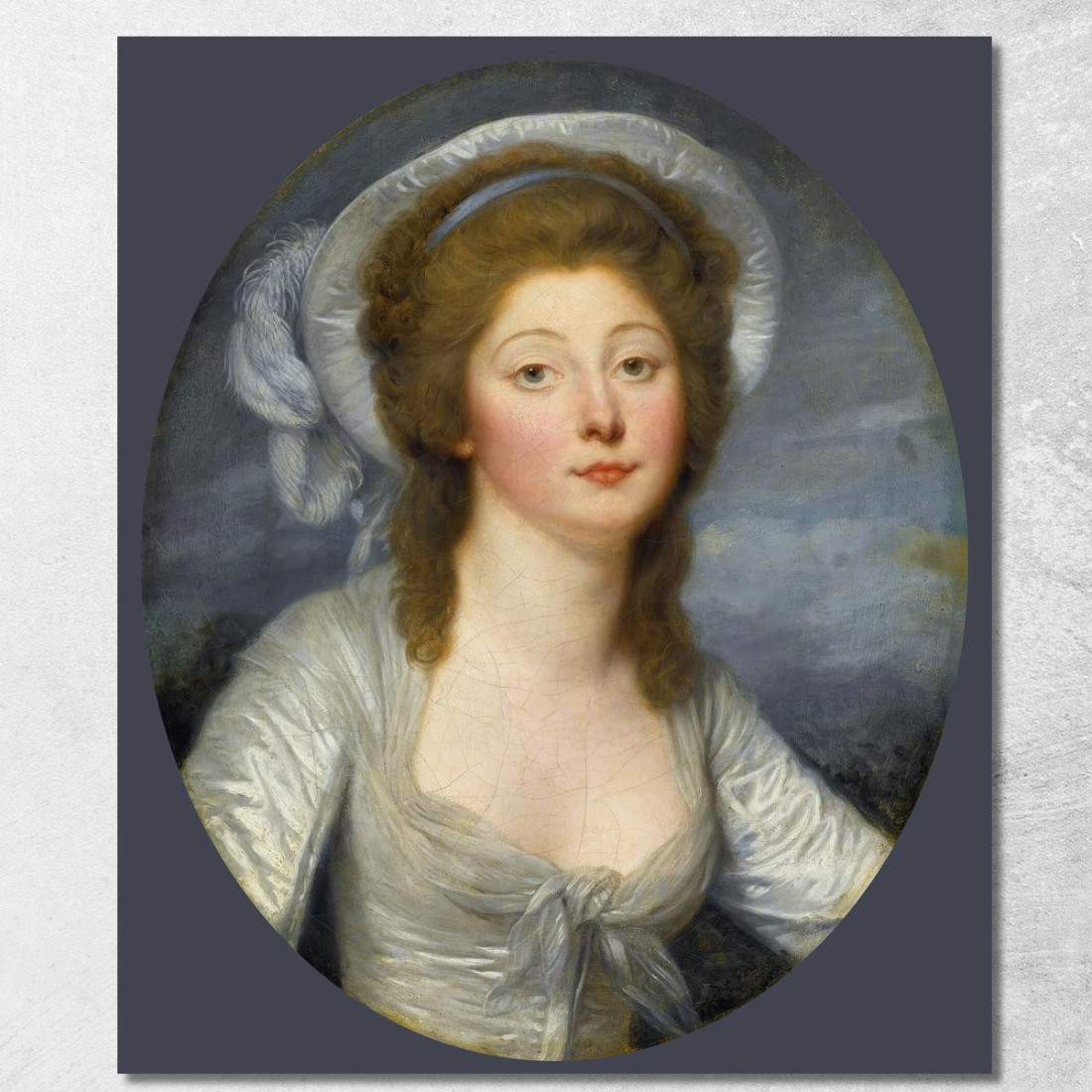Portrait Of A Young Woman Called Mademoiselle Montredon Jean-Baptiste Greuze jbg50 canvas print Portrait Of A Young Woman Called Mademoiselle Montredon Jean-Baptiste Greuze jbg50 canvas print