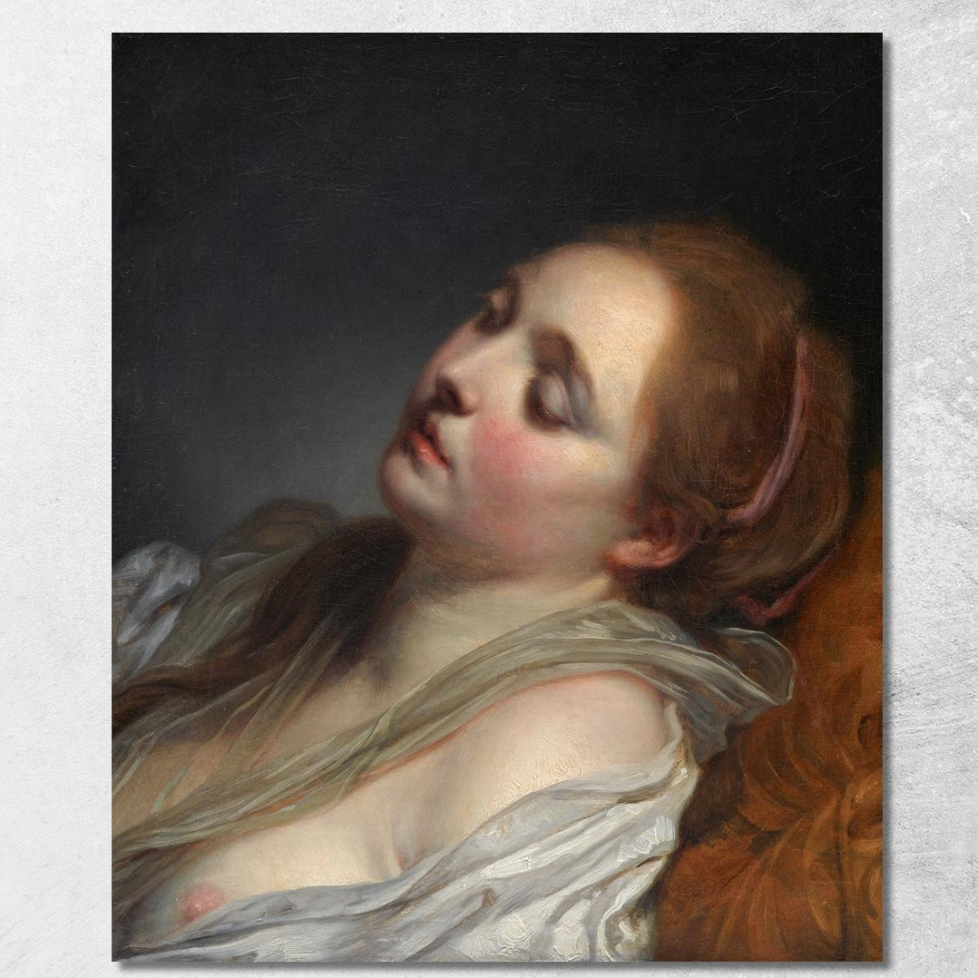 The Dreamer Jean-Baptiste Greuze jbg66 canvas print The Dreamer Jean-Baptiste Greuze jbg66 canvas print