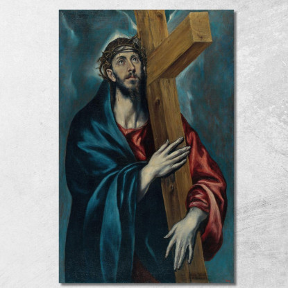 Cristo Che Porta La Croce 2 El Greco (Domenikos Theotokopoulos) egr12 quadro stampato su tela