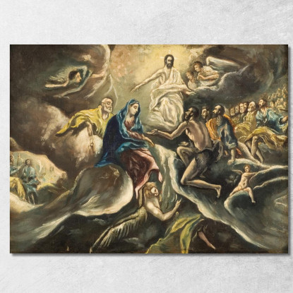 Il Funerale Del Conte Di Orgaz El Greco (Domenikos Theotokopoulos) egr19 quadro stampato su tela