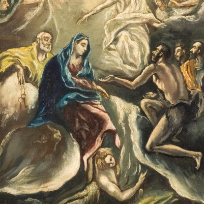 Il Funerale Del Conte Di Orgaz El Greco (Domenikos Theotokopoulos) egr19 quadro stampato su tela