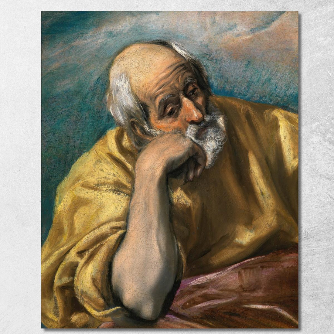 San Giuseppe El Greco (Domenikos Theotokopoulos) egr40 quadro stampato su tela San Giuseppe El Greco (Domenikos Theotokopoulos) egr40 quadro stampato su tela