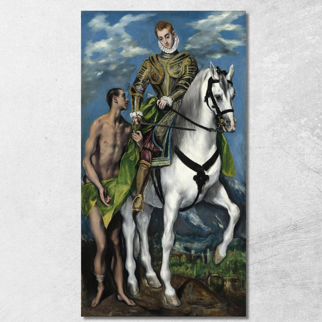 San Martino E Il Mendicante El Greco (Domenikos Theotokopoulos) egr41 quadro stampato su tela San Martino E Il Mendicante El Greco (Domenikos Theotokopoulos) egr41 quadro stampato su tela