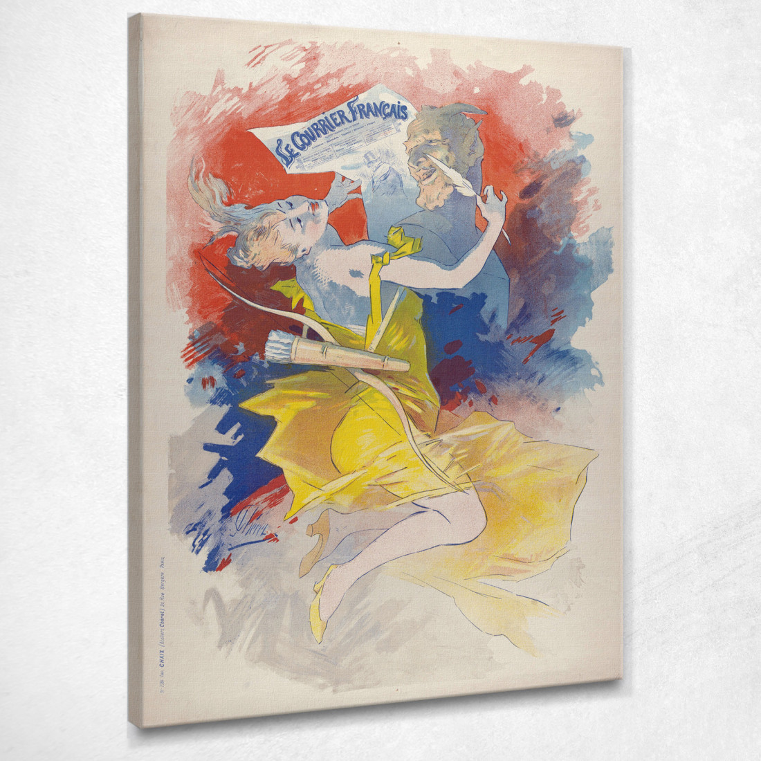 Posta Francese Jules Chéret jch28 quadro stampato su tela Posta Francese Jules Chéret jch28 quadro stampato su tela