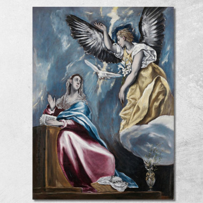 L'Annunciazione 2 El Greco (Domenikos Theotokopoulos) egr54 quadro stampato su tela