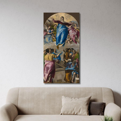 L'Assunzione Della Vergine El Greco (Domenikos Theotokopoulos) egr57 quadro stampato su tela