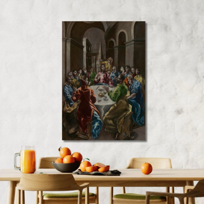 Il Banchetto In Casa Di Simone El Greco (Domenikos Theotokopoulos) egr59 quadro stampato su tela