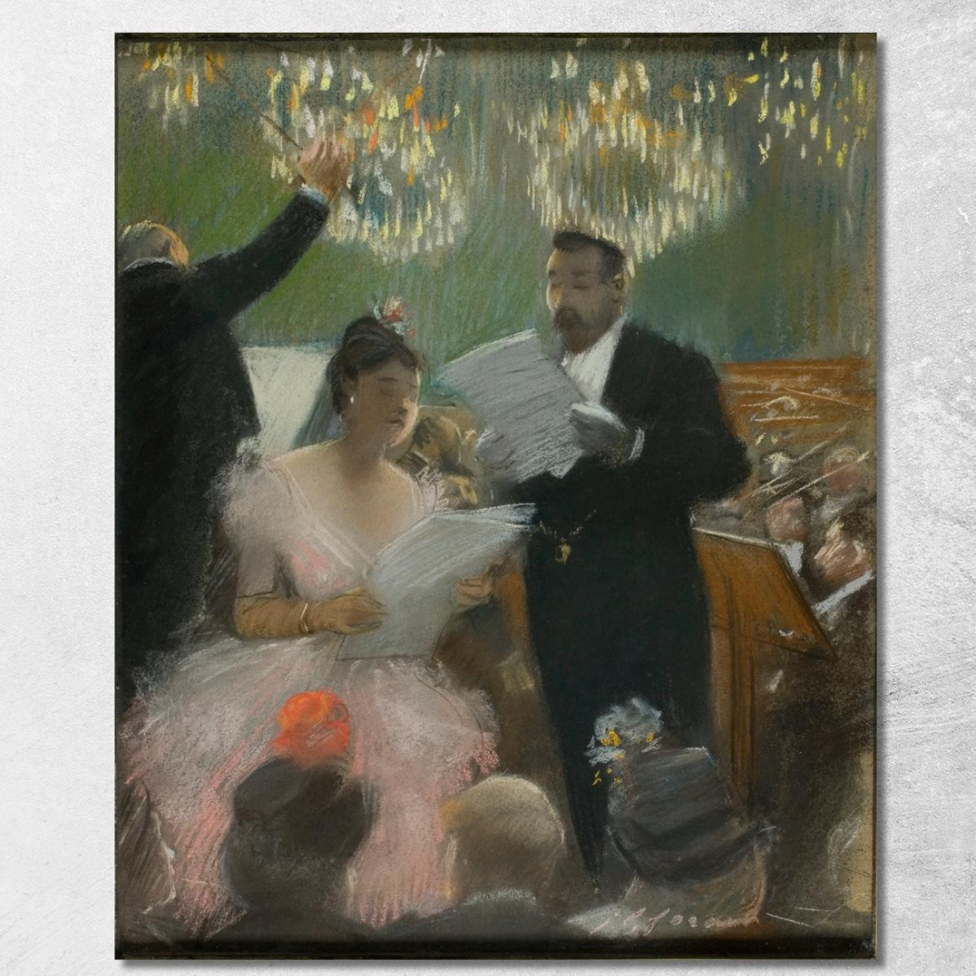 L'Orchestra Jean-Louis Forain jfr52 quadro stampato su tela L'Orchestra Jean-Louis Forain jfr52 quadro stampato su tela