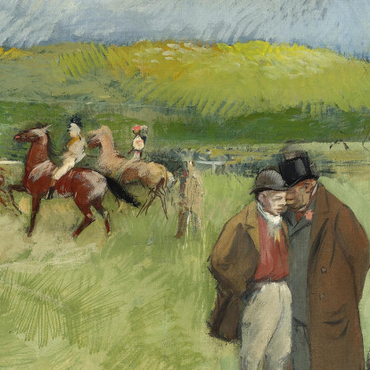 L'Ippodromo Jean-Louis Forain jfr55 quadro stampato su tela