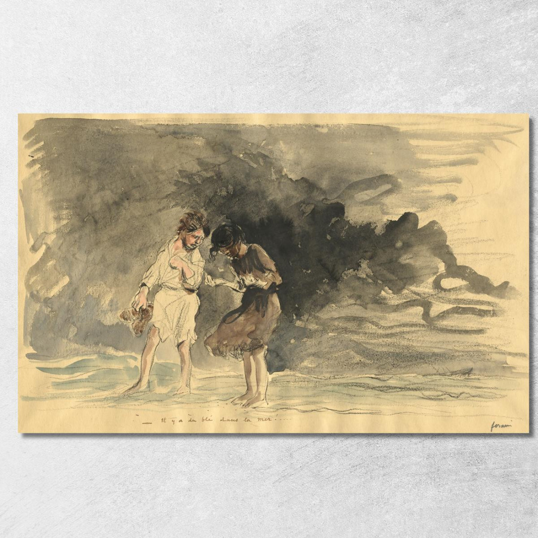 C'È Grano Nel Mare! Jean-Louis Forain jfr59 quadro stampato su tela C'È Grano Nel Mare! Jean-Louis Forain jfr59 quadro stampato su tela