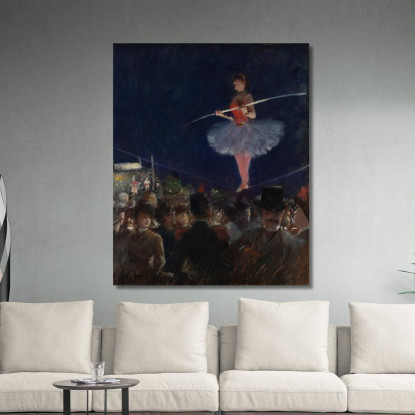 Funambolo Jean-Louis Forain jfr61 quadro stampato su tela