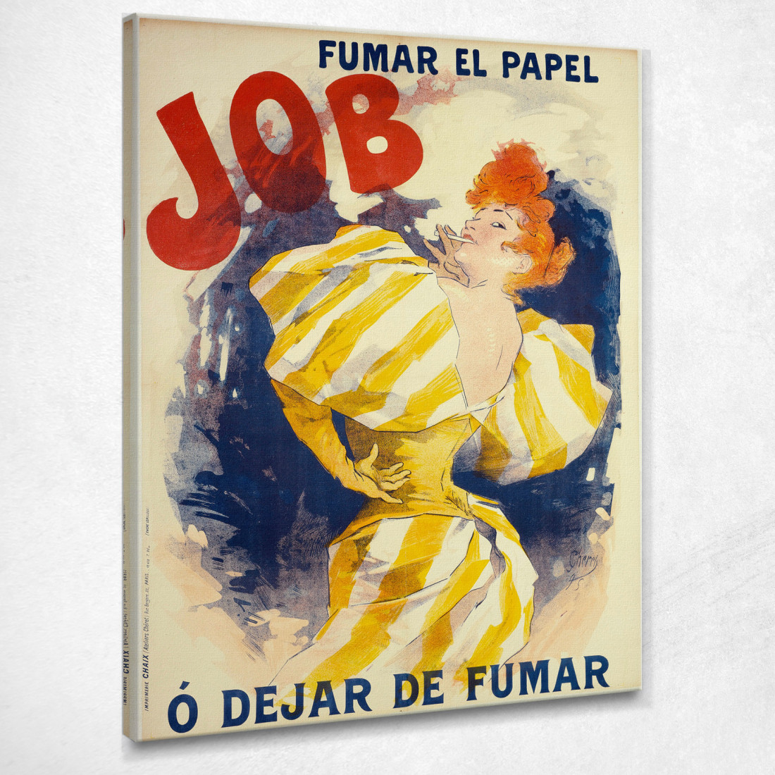 Fumare Documenti O Smettere Di Fumare Jules Chéret jch39 quadro stampato su tela Fumare Documenti O Smettere Di Fumare Jules Chéret jch39 quadro stampato su tela
