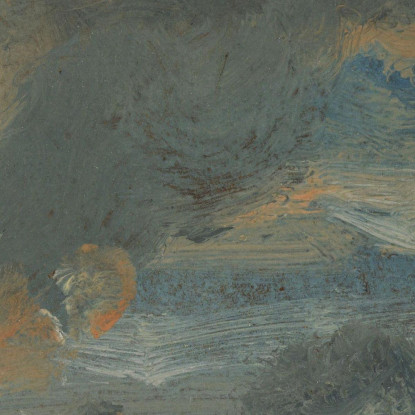 Nuvole Alla Sera Johan Christian Dahl jcd10 quadro stampato su tela