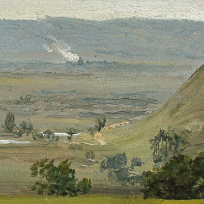 Campi Verdi Vicino A Meissen Johan Christian Dahl jcd25 quadro stampato su tela