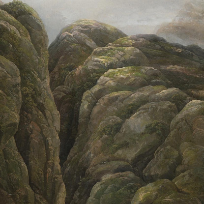 Paesaggio Montano Norvegese Johan Christian Dahl jcd42 quadro stampato su tela