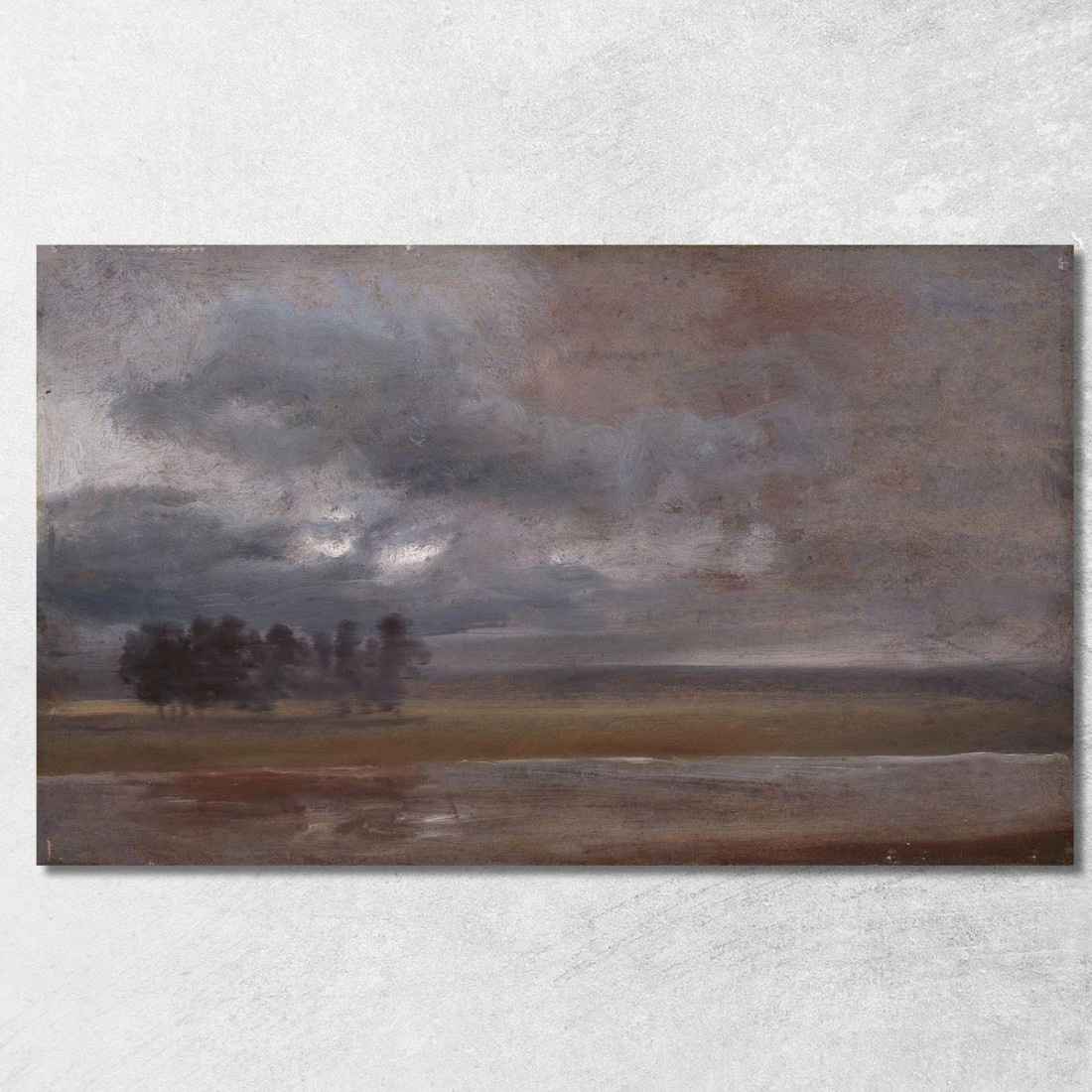 L'Elba Sotto La Pioggia Johan Christian Dahl jcd65 quadro stampato su tela L'Elba Sotto La Pioggia Johan Christian Dahl jcd65 quadro stampato su tela
