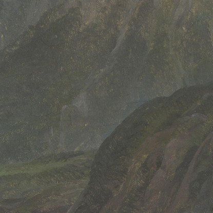 Il Watzmann Johan Christian Dahl jcd72 quadro stampato su tela