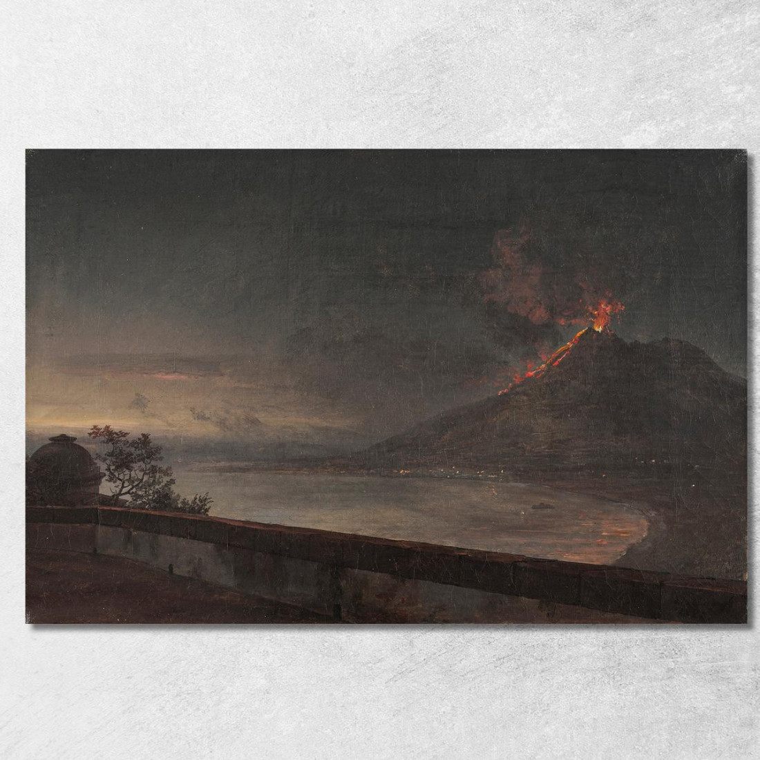 Vista Verso Il Vesuvio Da Quisisana Johan Christian Dahl jcd75 quadro stampato su tela Vista Verso Il Vesuvio Da Quisisana Johan Christian Dahl jcd75 quadro stampato su tela