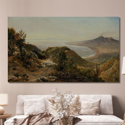 Veduta Da Pimonte Johan Christian Dahl jcd82 quadro stampato su tela