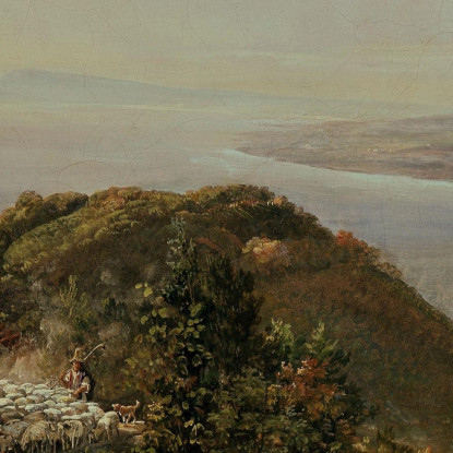 Veduta Da Pimonte Johan Christian Dahl jcd82 quadro stampato su tela