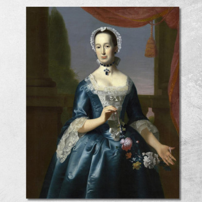 Anne Fairchild Bowler – Signora Metcalf Bowler John Singleton Copley jsg3 quadro stampato su tela