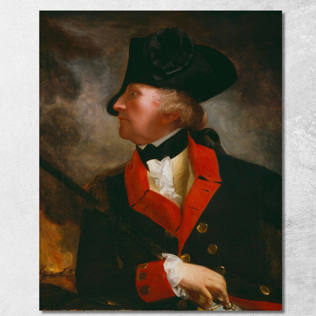Colonnello George Lewis John Singleton Copley jsg7 quadro stampato su tela Colonnello George Lewis John Singleton Copley jsg7 quadro stampato su tela