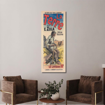 Terra Jules Chéret jch58 quadro stampato su tela